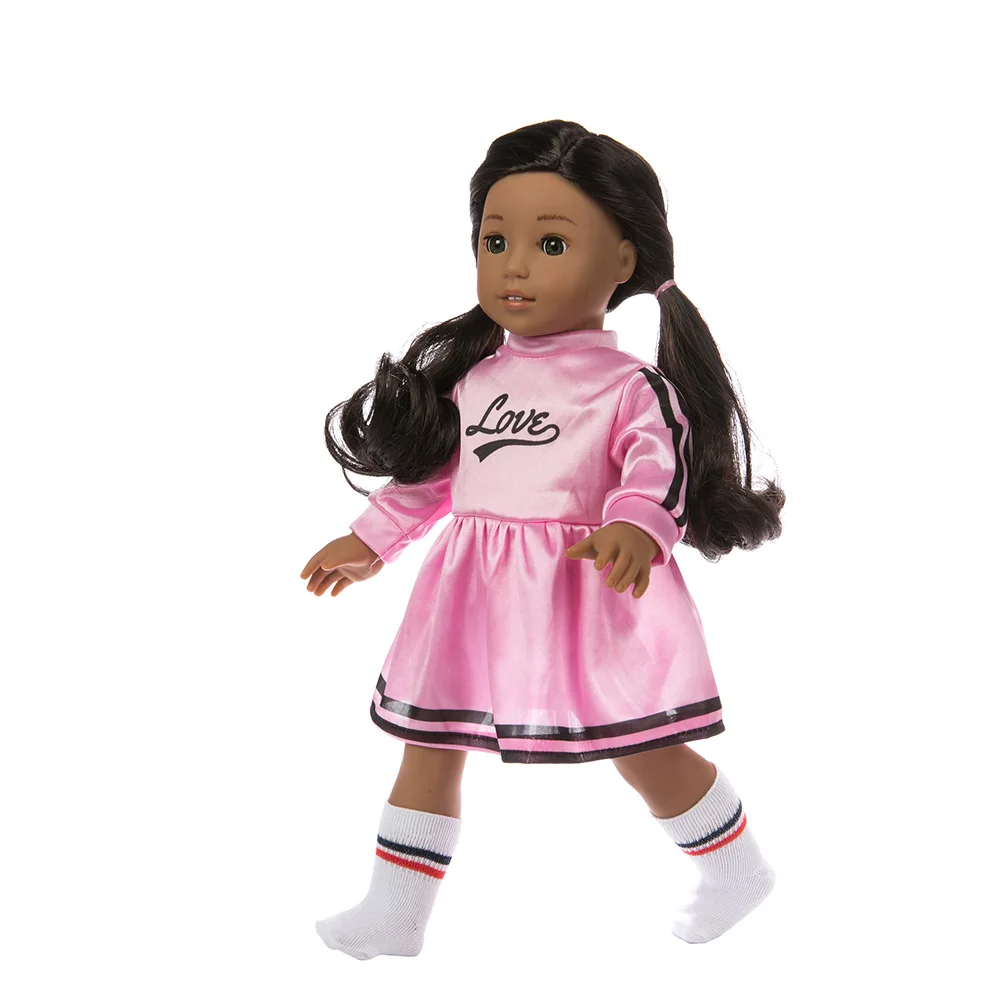 Doll Clothes Pink sport skirt Fit 18 Inch American Doll clothes Our
