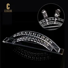 10 Отверстия Grip татуировки стенд руководство брови Pen Косметика машины держатель стойки акриловые татуаж Организатор инструмент