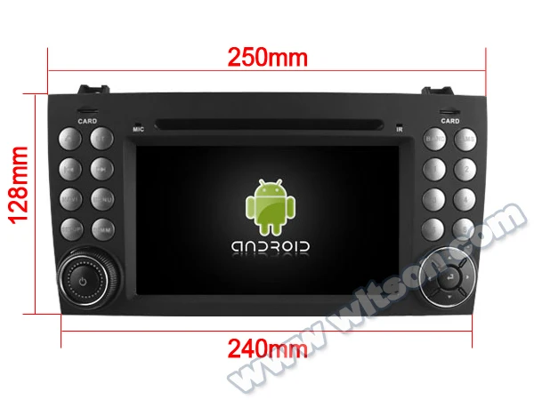 Clearance WITSON Android 9.0 Octa- core 4G RAM CAR DVD PLAYER FOR MERCEDES-BENZ SLK200/SLK280 SLK350/SLK55 2004-2012 dvd navigation GPS 14