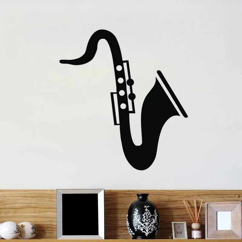 Saxophone Wall Decals Bedroom Headboard Decorative ...