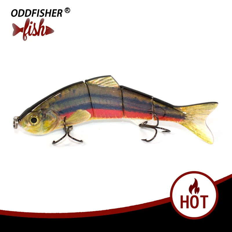 

Lifelike Fishing Lure 4 Segment Swimbait Crankbait Hard Bait Slow Wobbler Fishing Tackle 35g 15cm Artificial Lures Plastic Baits