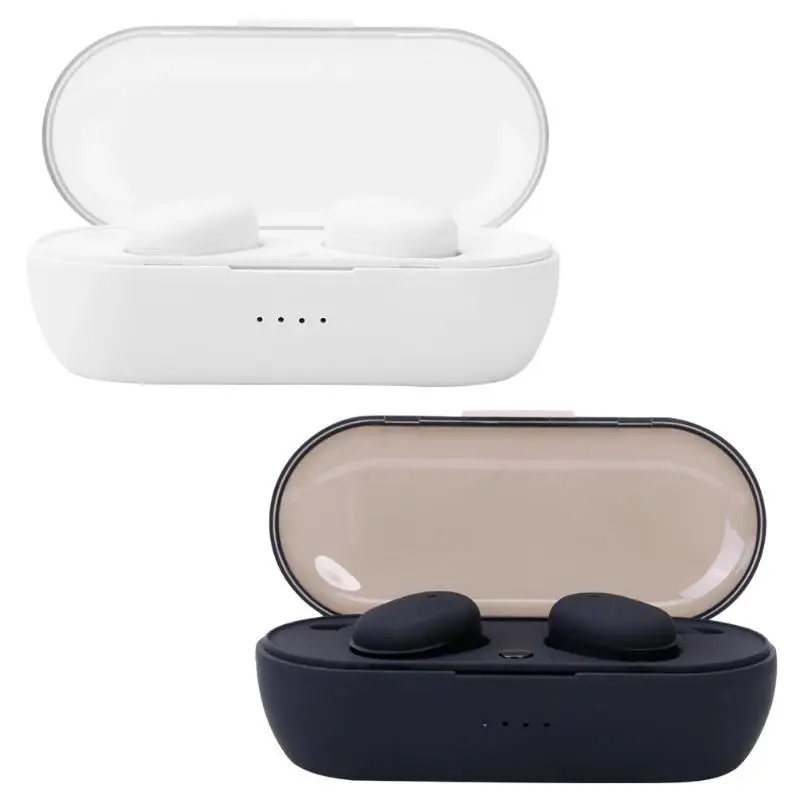 TWS4 Mini Wireless Bluetooth 5.0 Earphone Headset w/Mic Charge Box Display high sensitivity microphone make hands-free call