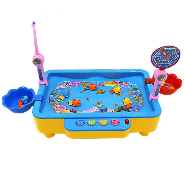 Детская настольная игрушка для рыбалки, электрическая Магнитная развивающая игрушка M09