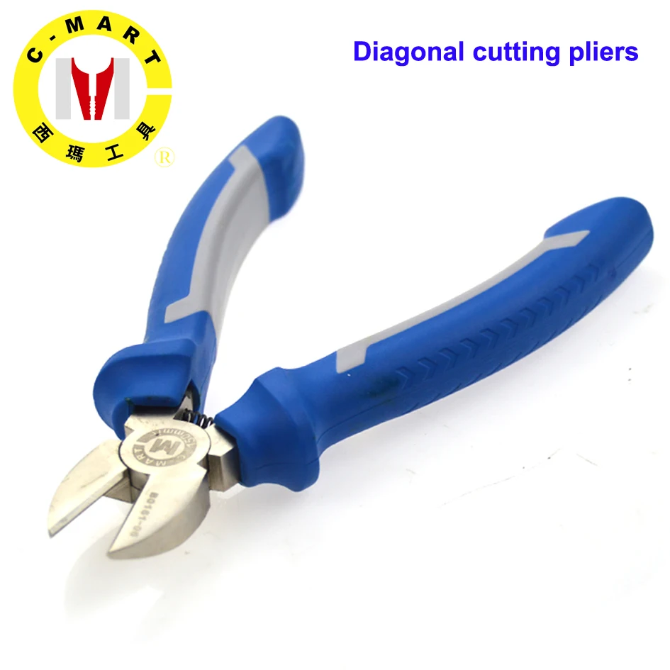 

C-mart tools 6inch Diagonal pliers Multifunction Wire Stripper Cutter Pliers Long Nose Pliers Diagonal Pliers B0161