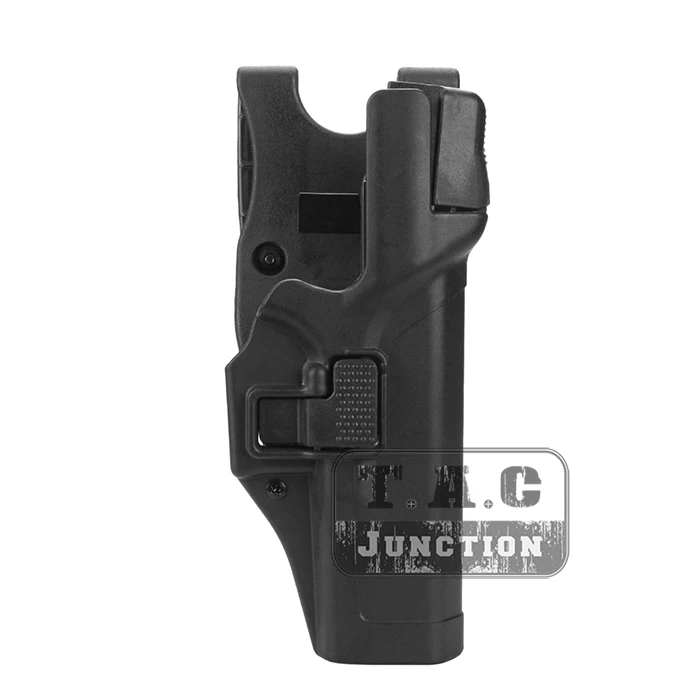 

Tactical Serpa Level 3 Retention Auto Lock Duty Pistol Gun Holster Right Hand Waist Belt Loop for Glock 17 19 22 23 31 32