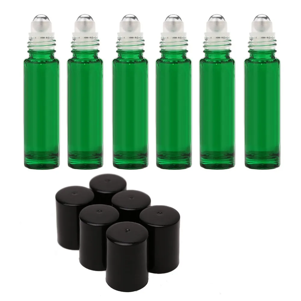 10ml Roll On Glass Bottle Set Of 6 For Essential Oil, Perfume