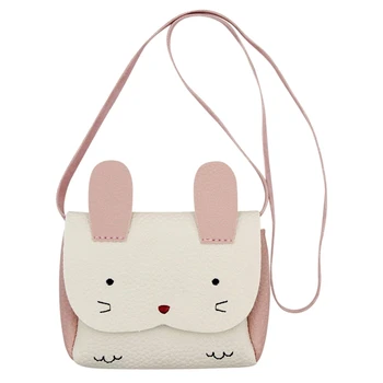 

Little Girl Purse Cute Rabbit Shoulder Bag Mini Crossbody Satchel(white)