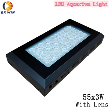 

Hot 165w marine aquarium led lighting Dimmable Full Spectrum led aquarium light for coral reef fish tank plant