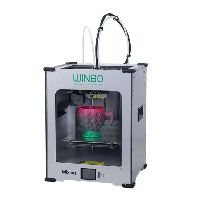 Cheap 2019 3D printer FDM mini print size 205x155x200mm two colour 3d printer