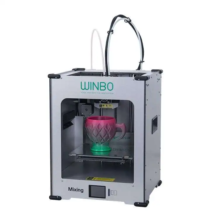  2019 3D printer FDM mini print size 205x155x200mm two colour 3d printer