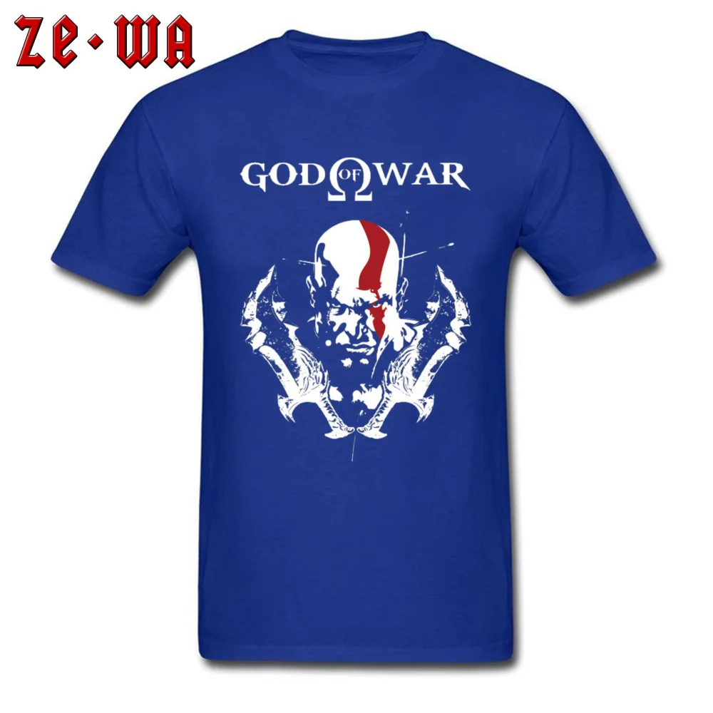 High Quality Men Tshirts O Neck Short Sleeve Pure Cotton KRATOS Tops & Tees Casual Tshirts Drop Shipping KRATOS blue