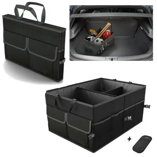 

1Pcs Foldable Car Hangable Pouch Travel Organizer Folding Caddy Grid Storage Bags Case Collapse Bags Container for Car Truck SUV