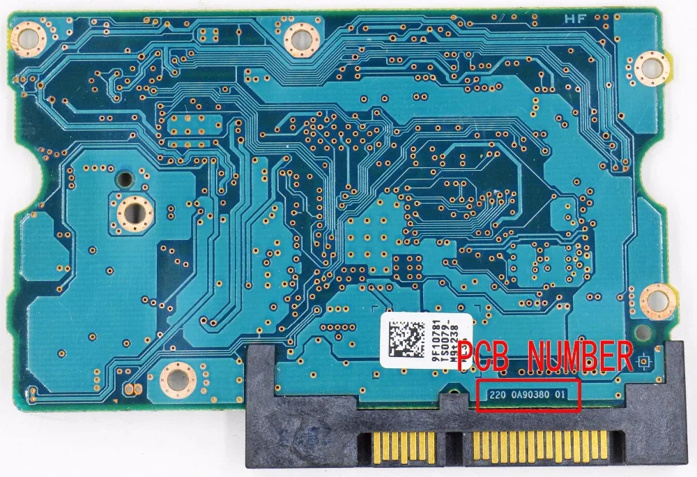 HDD PCB JINREY/логическая плата/220 0A90380 01, 110 0A90380 01/наклейки: 9F10781, 0J24069, 9F10779/DT01ABA300, DT01ABA200