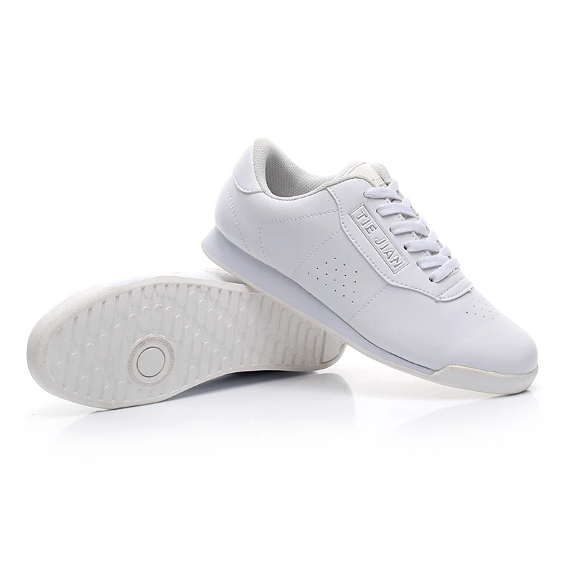 Белая Спортивная обувь TIE JIAN для женщин, танцевальная обувь для джаза/аэробики, обувь для фитнеса, спортивная обувь