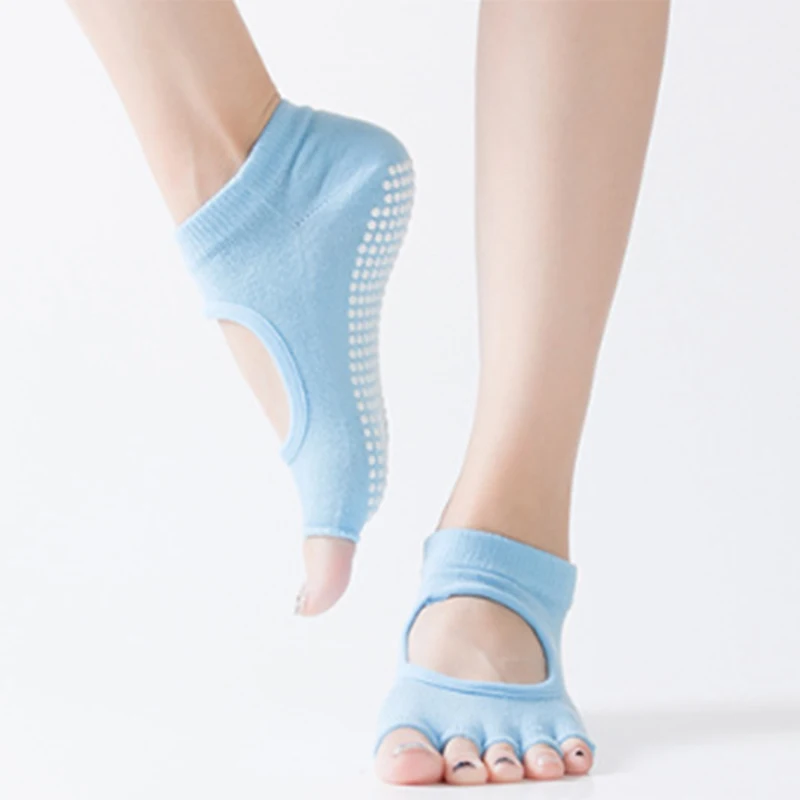 New Women Girls Soft Yoga Non-Slip Sock Ankle Gripper Sport Ballet Pilates Socks