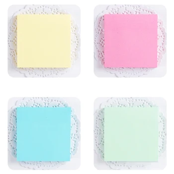 

FangNymph Cute Portable Macaron Color Sticky Note Adhesive Paper Post Memo Pad Stationery Office Accessories School supplies