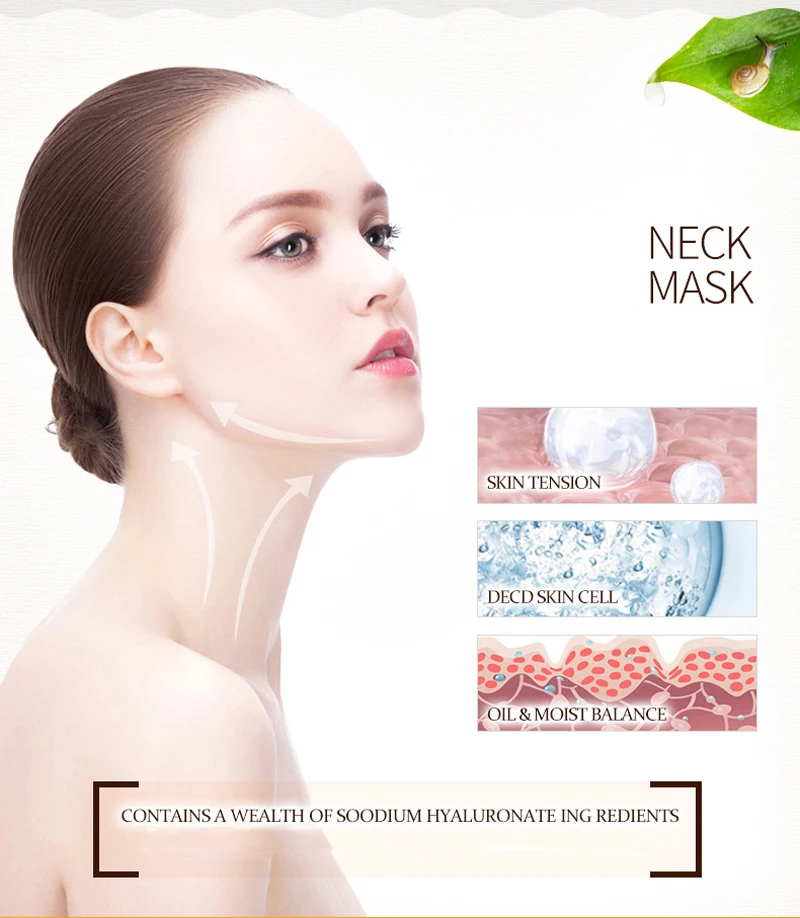 10 шт. BIOAQUA маска для шеи Гиалуроновая кислота лифтинг устойчивое антистарение сильное увлажнение крем для шеи уход за кожей