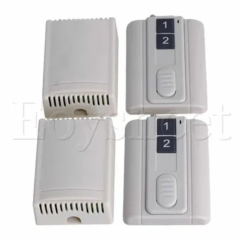 

1CH 220V Garage Remote Control Switch 2key Transmitter w/ Base 433MHz