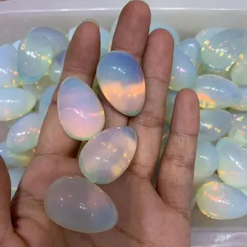 

4pcs high quality Natural opal Crystal gemstones eggs collectors meditation reiki healing chakra wedding return gift