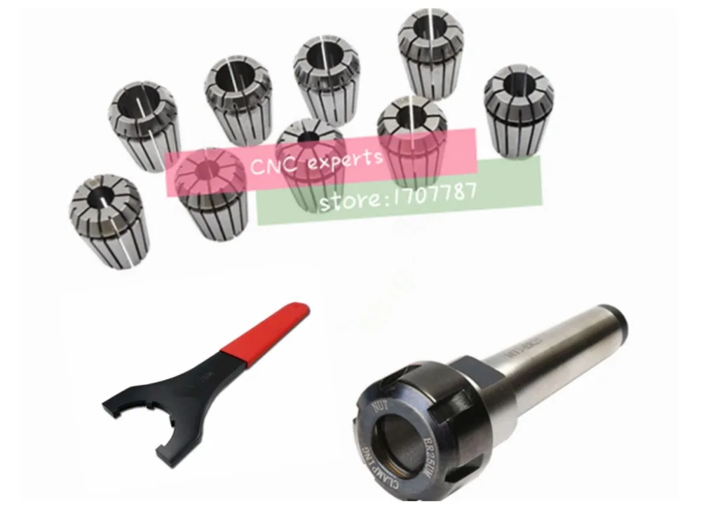 

ER32 Spring Clamps 9PCS MT2 ER32 MT3 MT4 ER32 1PCS ER32 Wrench 1PCS Collet Chuck Morse Holder Cone For CNC Milling Lathe tool