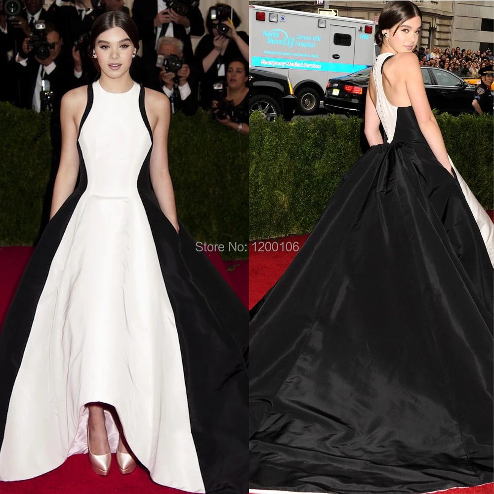 black white gala attire