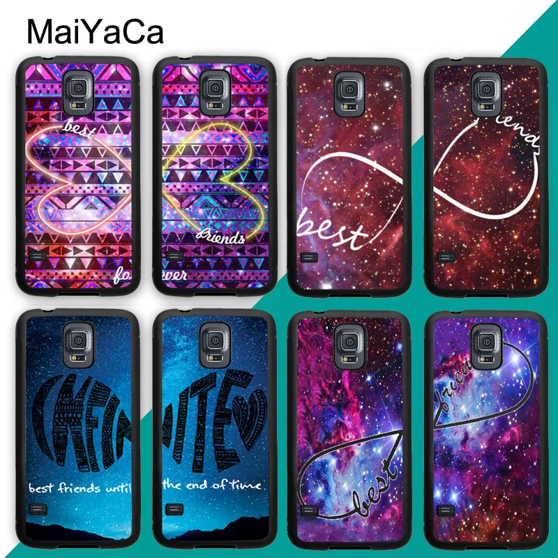 BFF Best Friend Space Nebula Infinity Case For Samsung A21S A20e A71 A51 A10 A40 A50 A70 Galaxy S20 Plus S10 S9 Note 20 Ultra | Мобильные