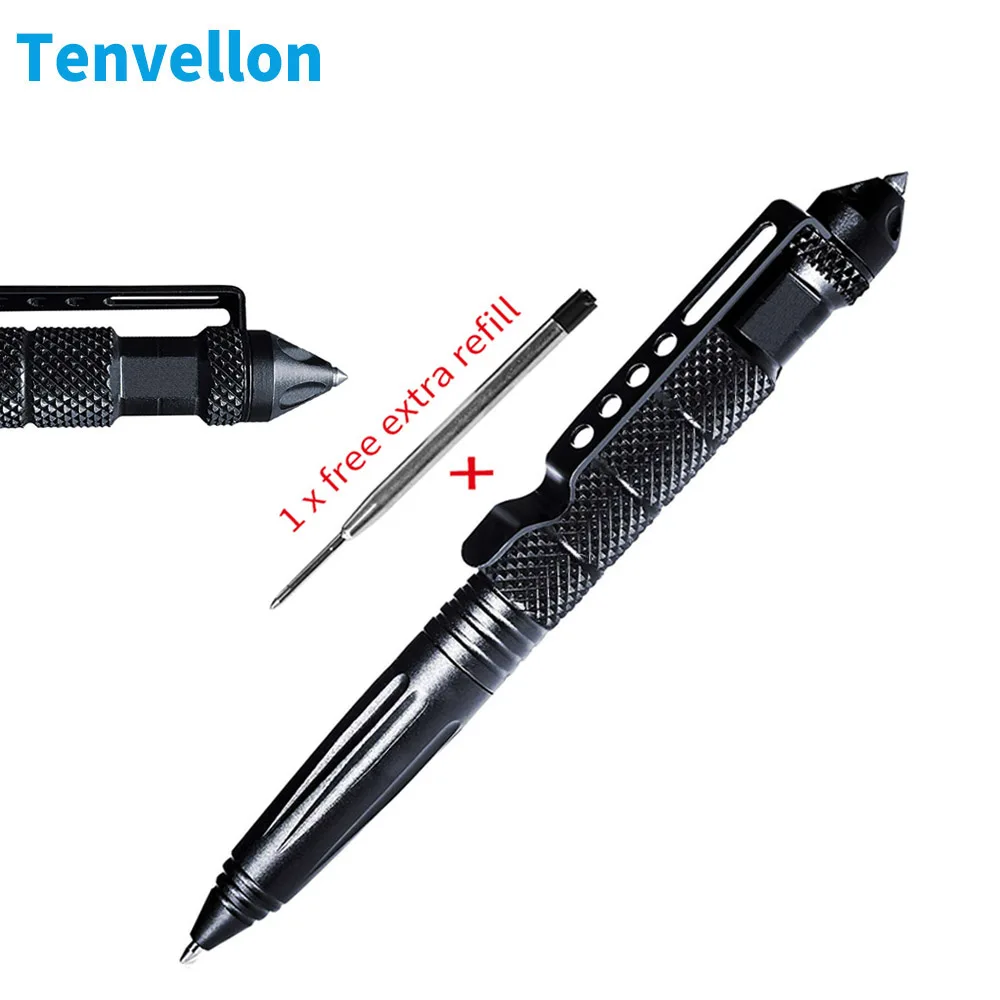 Tenvellon принадлежности для самообороны тактическая ручка простая посылка Вольфрамовая сталь Личная защита безопасности