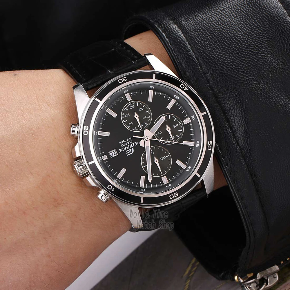 часы мужские casio Edifice лучший бренд класса люкс кварцевые водонепроницаемые