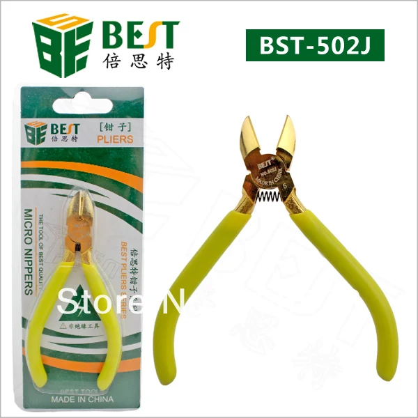

free shipping BEST-502J carbon steel outlet diagonal pliers cutter electronic cable cutting clamp Durable Wire Nipper