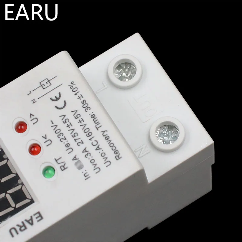 Generic 1 Pc 40a 220v Self Recovery Automatic Reconnect Over Under