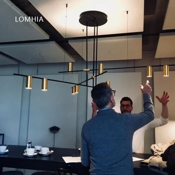 

Nordic mordern iron led Designer Pendant Lighting fixtures Light Lamp Kitchen AC90-260V Dining Living Room Hanging Lights bar