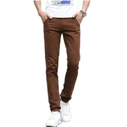 2019 летние новые мужские деловые повседневные штаны модные однотонные брендовые тонкие брюки цвета хаки мужские большие размеры прямые