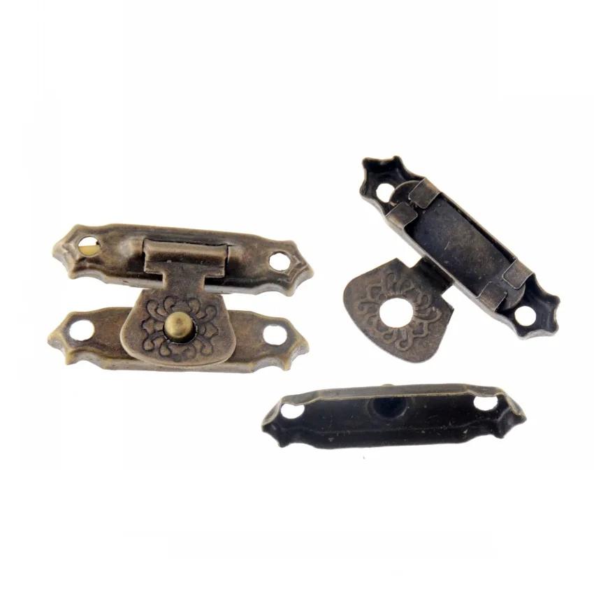 Free Shipping 20 Sets Metal Hook Box Latches Clasp Bag Box Lock Purse