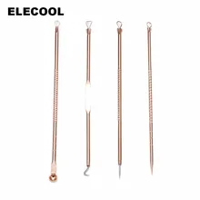Elecool 4 шт. средство от черных точек акне лечение прыщей удалитель акне удаление иглы акне чистящий экстрактор инструмент