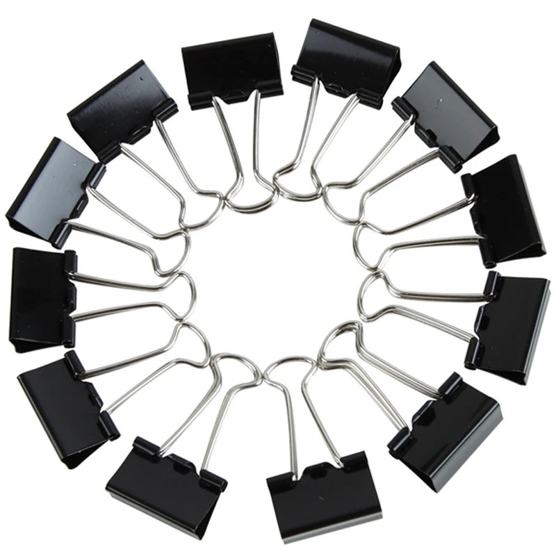 Binder clips lashed 19mm black liras purse clip 75 paper elastic Free