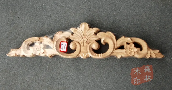

Wood antique furniture fashion corners applique carved wood shavings door flower bed decoration cabinet flower solid wood