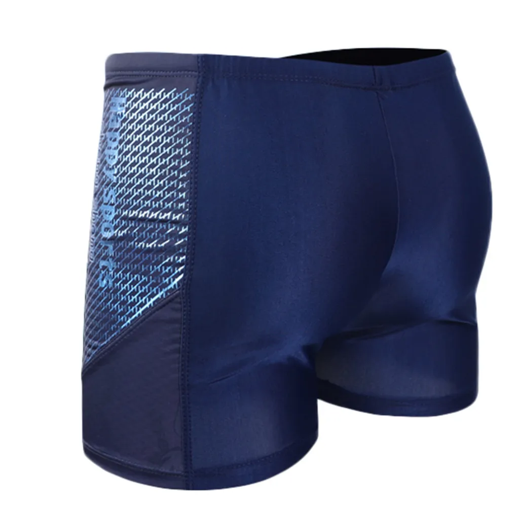 

Men's Printing Sexy Nylon Breathable Built-In Beam Line Briefs Swimming Trunks #YL1
