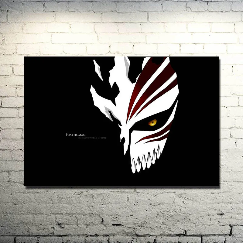 Отбеливающая Маска Kurosaki Ichigo художественный Шелковый плакат с принтом 13x20 32x48