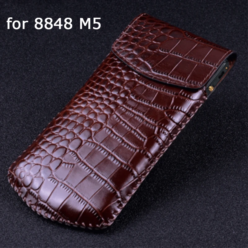 Phone Pouch for 8848 M5 Genuine Leather Case + Tempered Glass Screen Protector 8848M5 Fashion Cover Luxury Custom Style | Мобильные