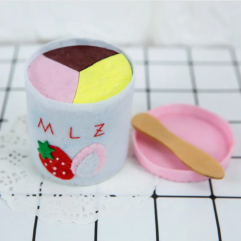 DIY Швейные фетровые милые животные мороженое/ткань конфеты ручной работы ремесло с детьми для детского сада ручной работы Войлок diy пакет - Цвет: G