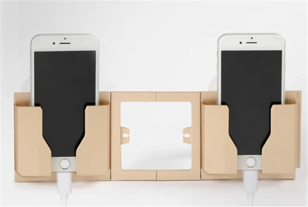 Fashion Wall Shelf Stand Mount Support Wall Phone Holder Home Charging