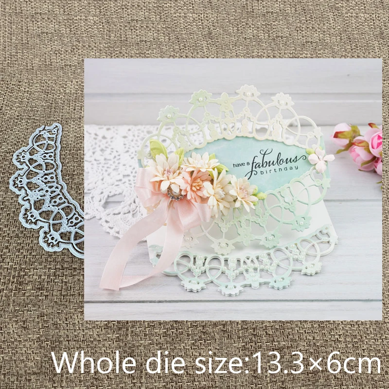 Lace Edge Cut Die Metal Cutting Dies Scrapbook Embossing Album Card Craft Decor