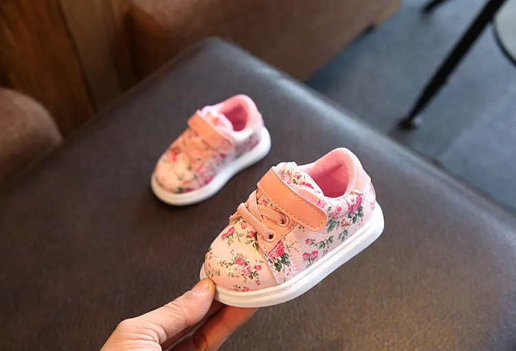 Sapatos de Bebê Sapatos de Menina de Flor do Bebê Menina Macio Sapatos Casuais Recém-nascido 0-3y 12 Primeiros caminhantes