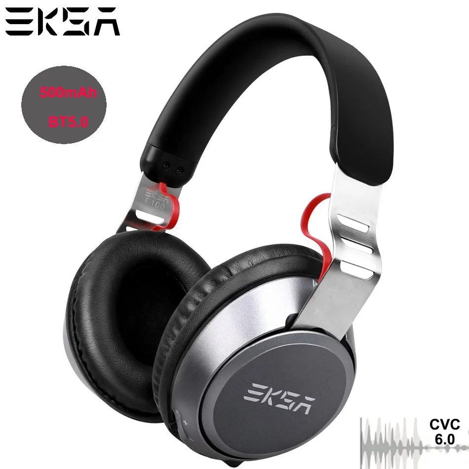 Беспроводные наушники EKSA Bluetooth 5 0 проводная гарнитура 500 мА/ч с микрофоном