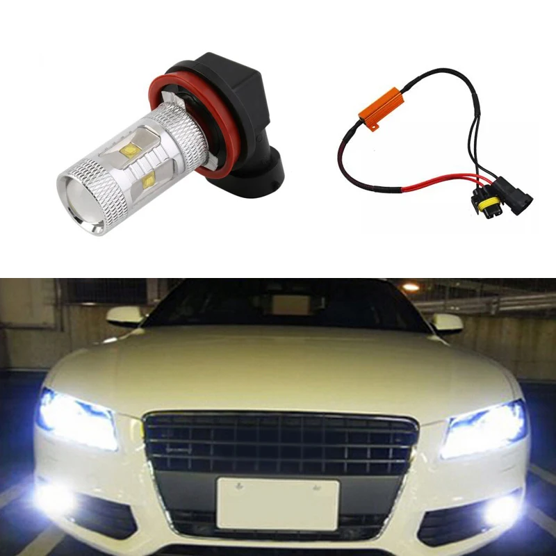 1X H8 H11 Led Bulb Fog Lights Car Lamp Auto Light Bulbs No Error For