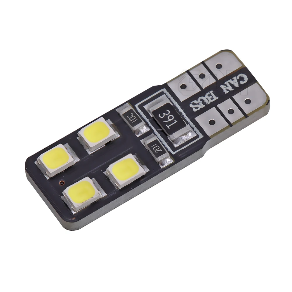 100 шт./лот Canbus T10 8smd 2835 Светодиодный автомобильный свет Canbus W5W t10 светодиодный canbus 194 2835SMD ОШИБОК белый свет лампы