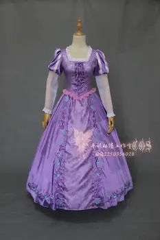 

2012 Anime Rapunzel Tangled New Adult Outfit Fancy Dress Cosplay Costume Princess Fairytale