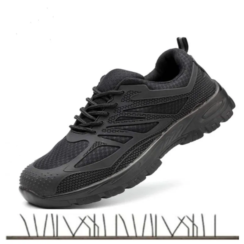 

Men Steel Toe Safety Shoes Casual Breathable Work Sneaker Anti-piercing aramid fiber Protective Footwear tenis