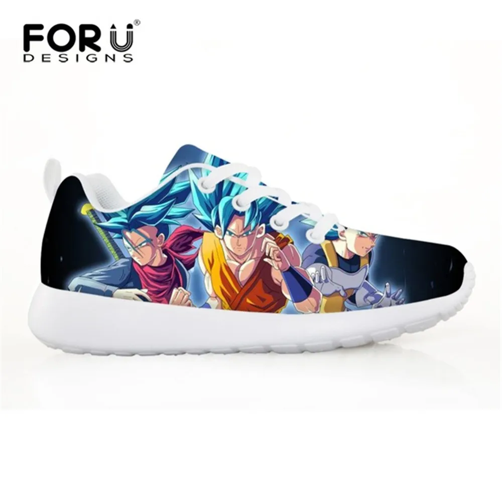 

FORUDESIGNS Dragon Ball Z Cartoon Japanese Anime Printing Kids Football Boots Sport Sneakers for Children Boys Lightweight Mesh
