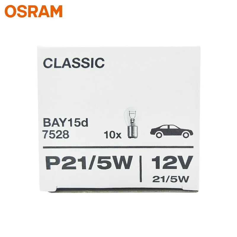 7528 OSRAM ORIGINAL P21/5W Ampoule, feu clignotant 12V 21/5W, P21